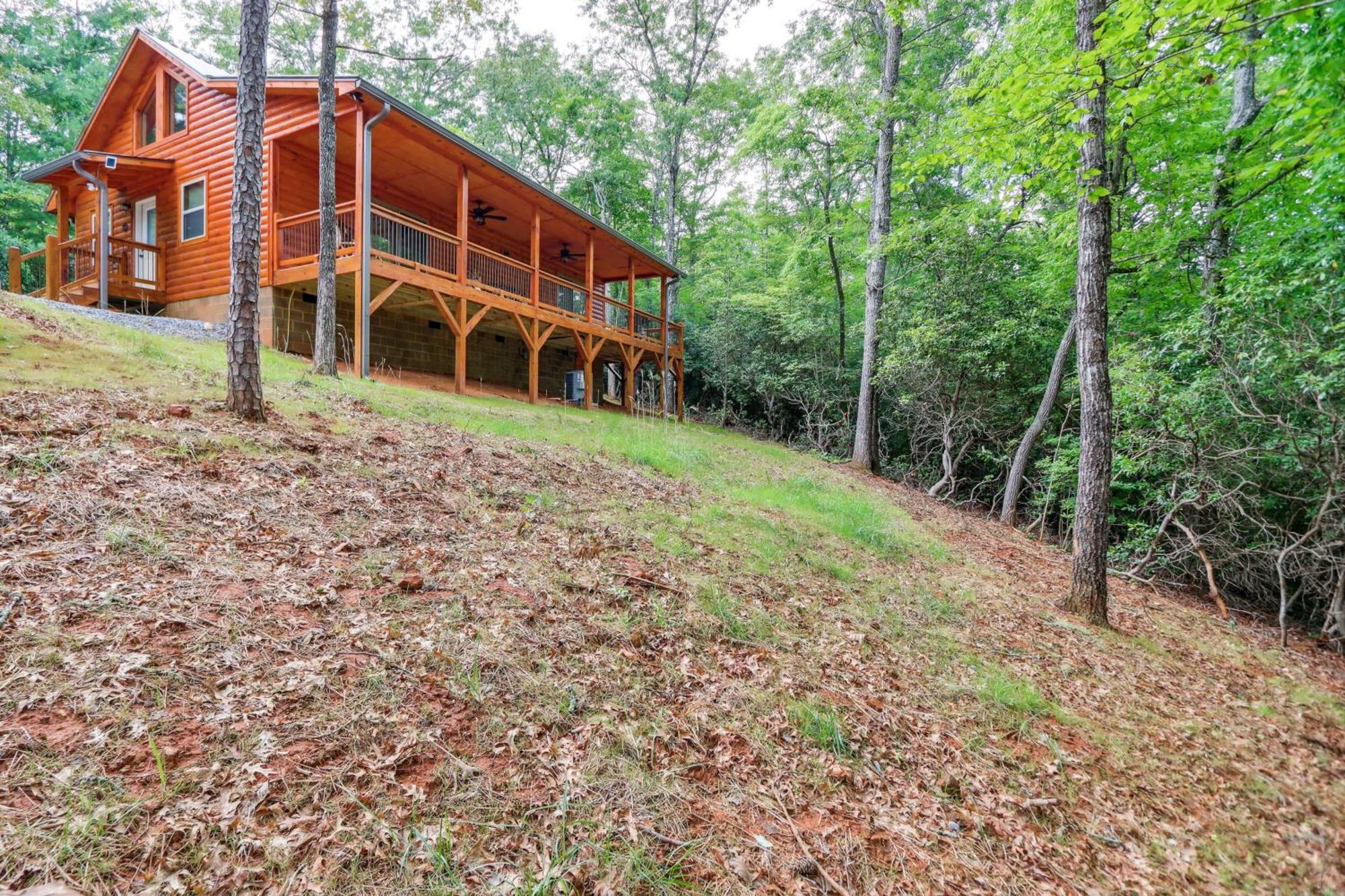 Private Murphy Cabin Rental With Wraparound Porch! Bagian luar foto