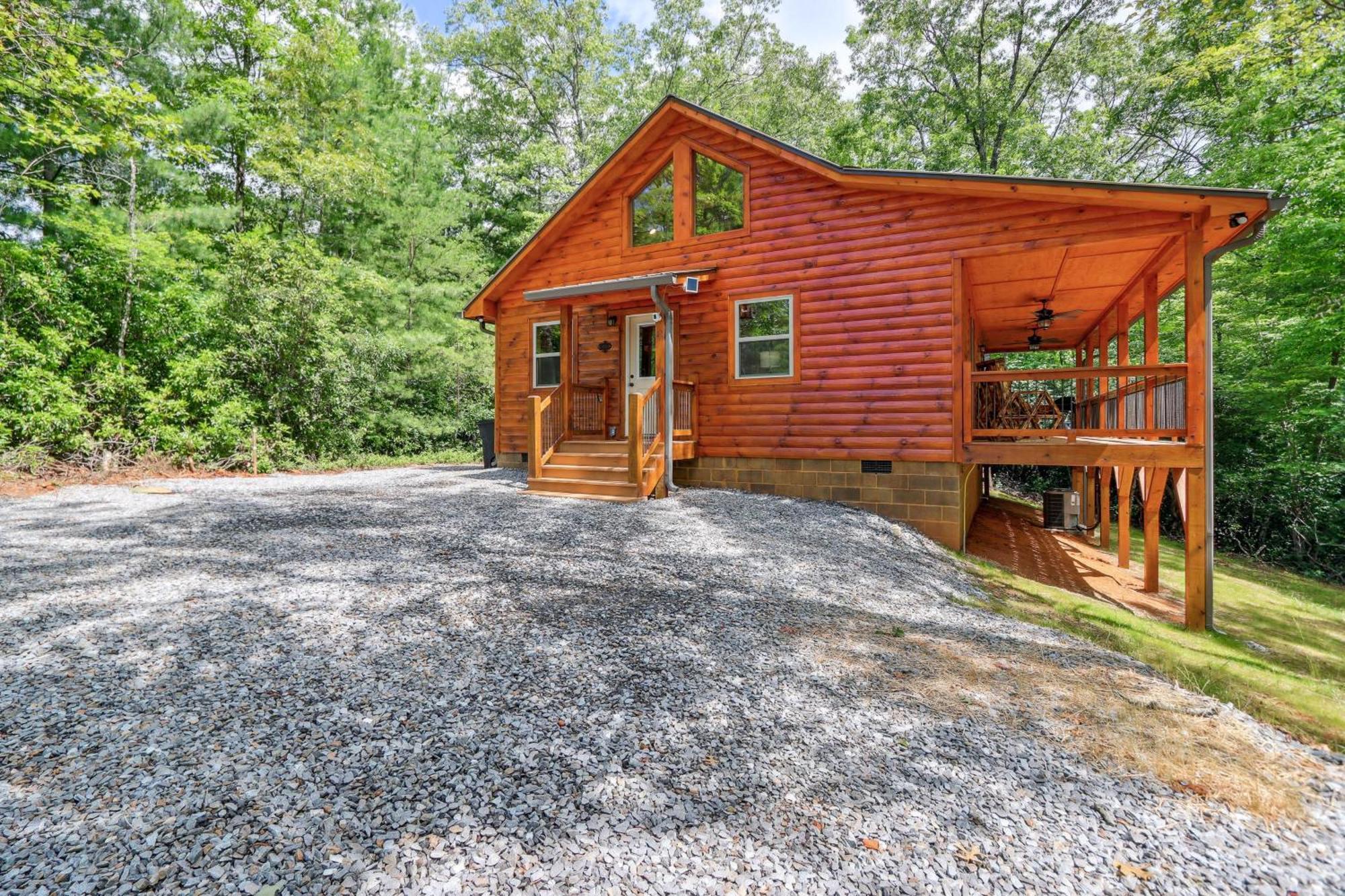 Private Murphy Cabin Rental With Wraparound Porch! Bagian luar foto